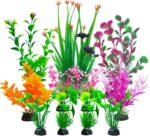 Vibrant Plastic Aquarium Plant Set
