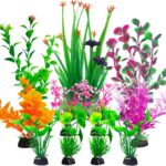 Vibrant Plastic Aquarium Plant Set