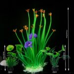 Vibrant Plastic Aquarium Plant Set - Hình 3