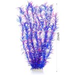 21-Inch Tall Pink Blue Artificial Aquarium Plants - Hình 2