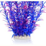21-Inch Tall Pink Blue Artificial Aquarium Plants - Hình 4