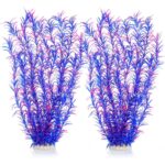 21-Inch Tall Pink Blue Artificial Aquarium Plants - Hình 3