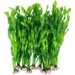 Vibrant Green Plastic Aquarium Plants
