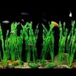 Vibrant Green Plastic Aquarium Plants - Hình 8