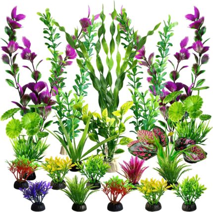 Diverse Artificial Aquarium Plant Set