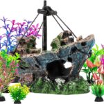 Sunken Shipwreck Aquarium Decor
