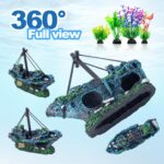 Sunken Shipwreck Aquarium Decor - Hình 6