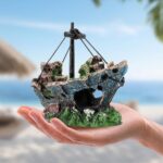 Sunken Shipwreck Aquarium Decor - Hình 7